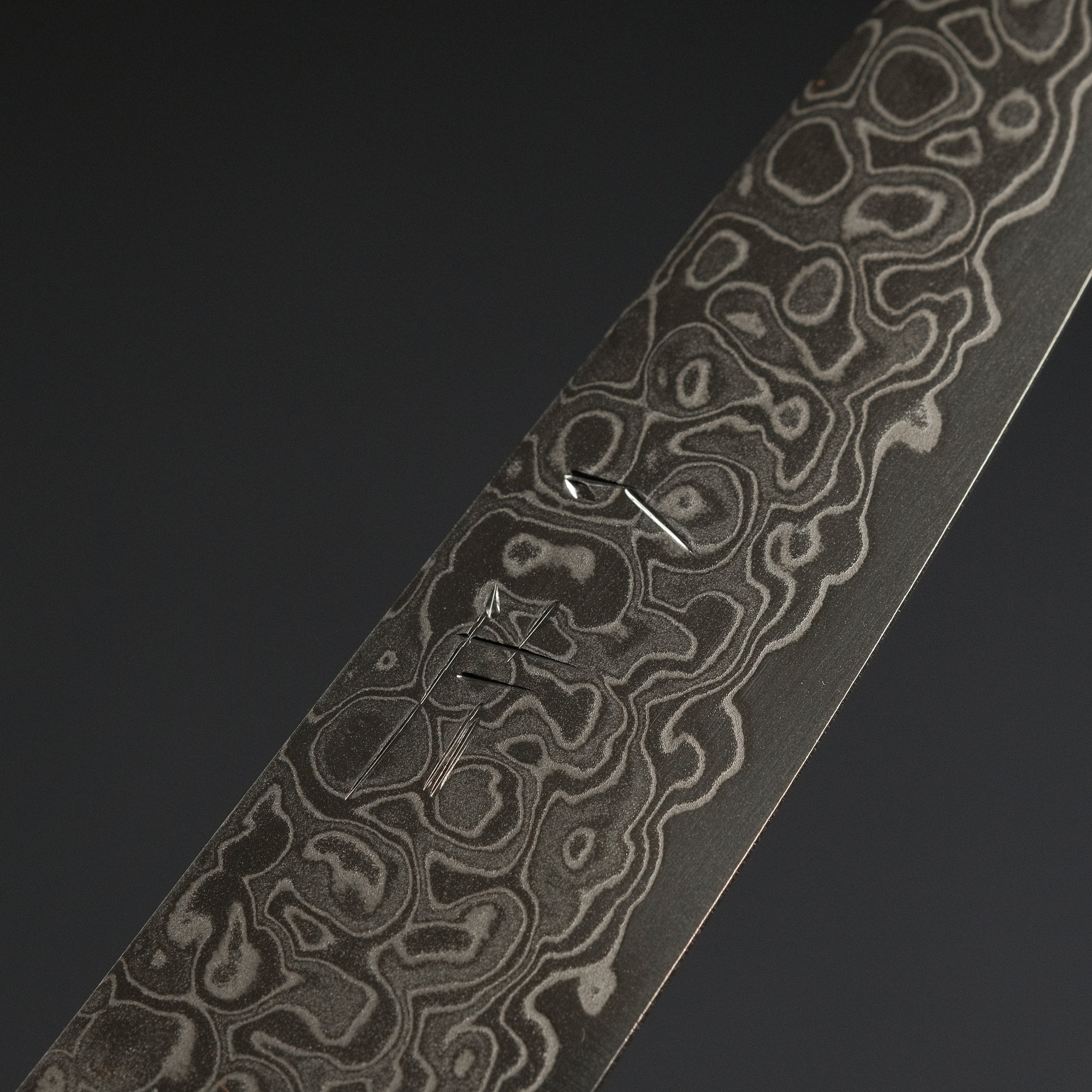 Hitohira HG Damascus Paring Pakka Handle