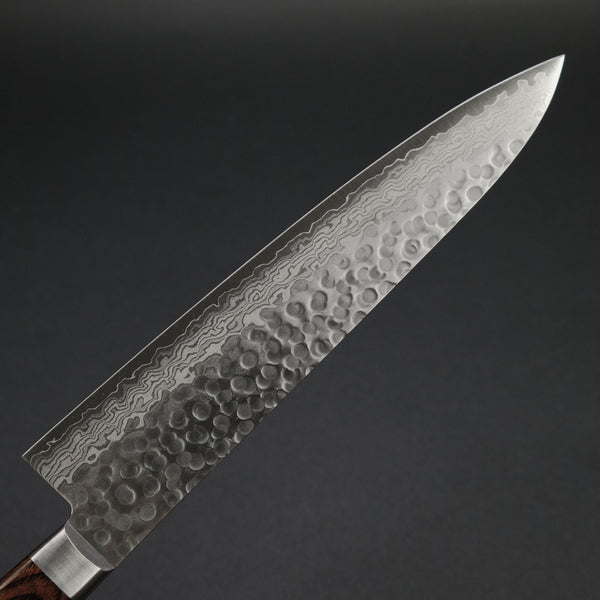 Hitohira HG Tsuchime Damascus Gyuto 240mm Imitation Mahogany Handle