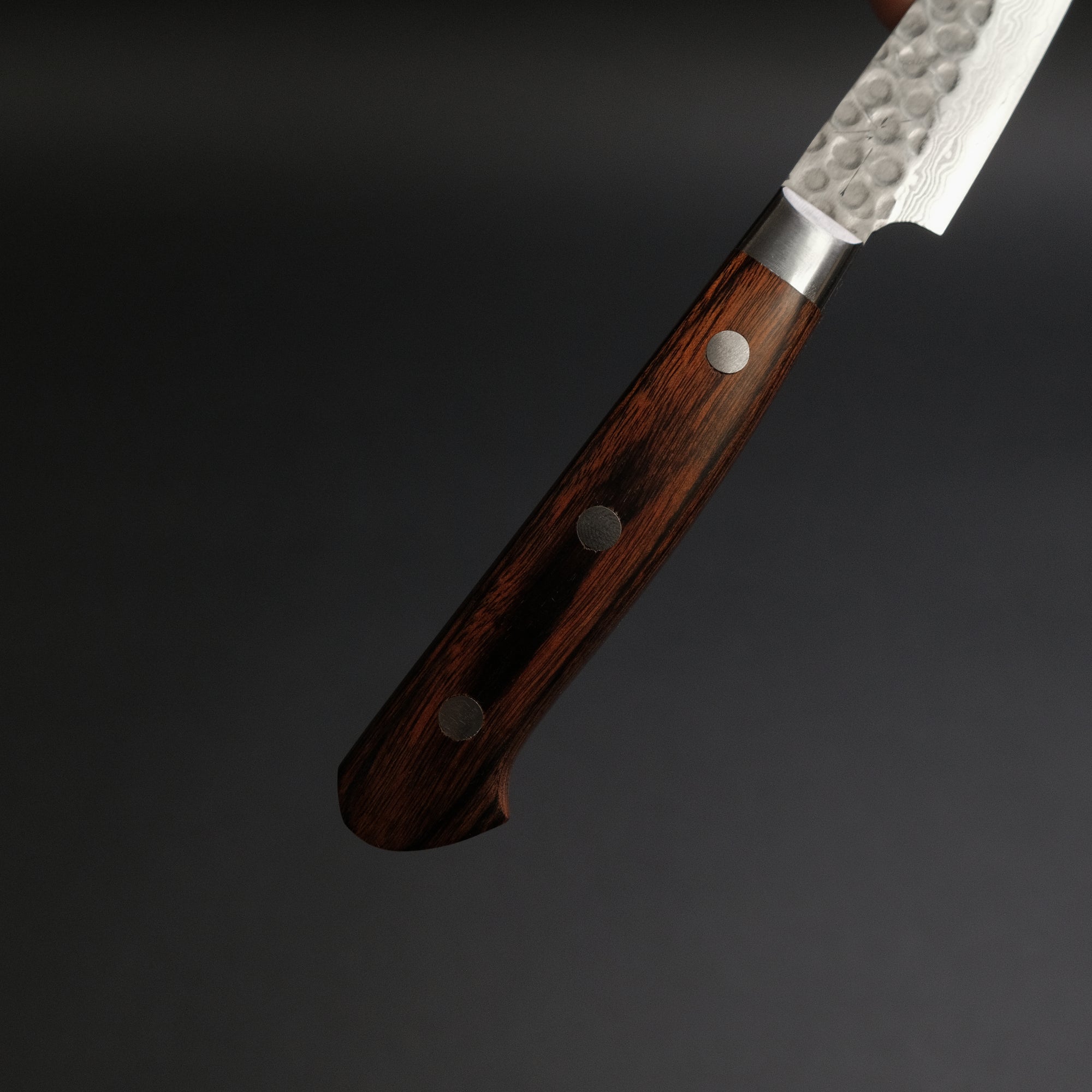 Hitohira HG Tsuchime Damascus Paring 85mm Imitation Mahogany Handle