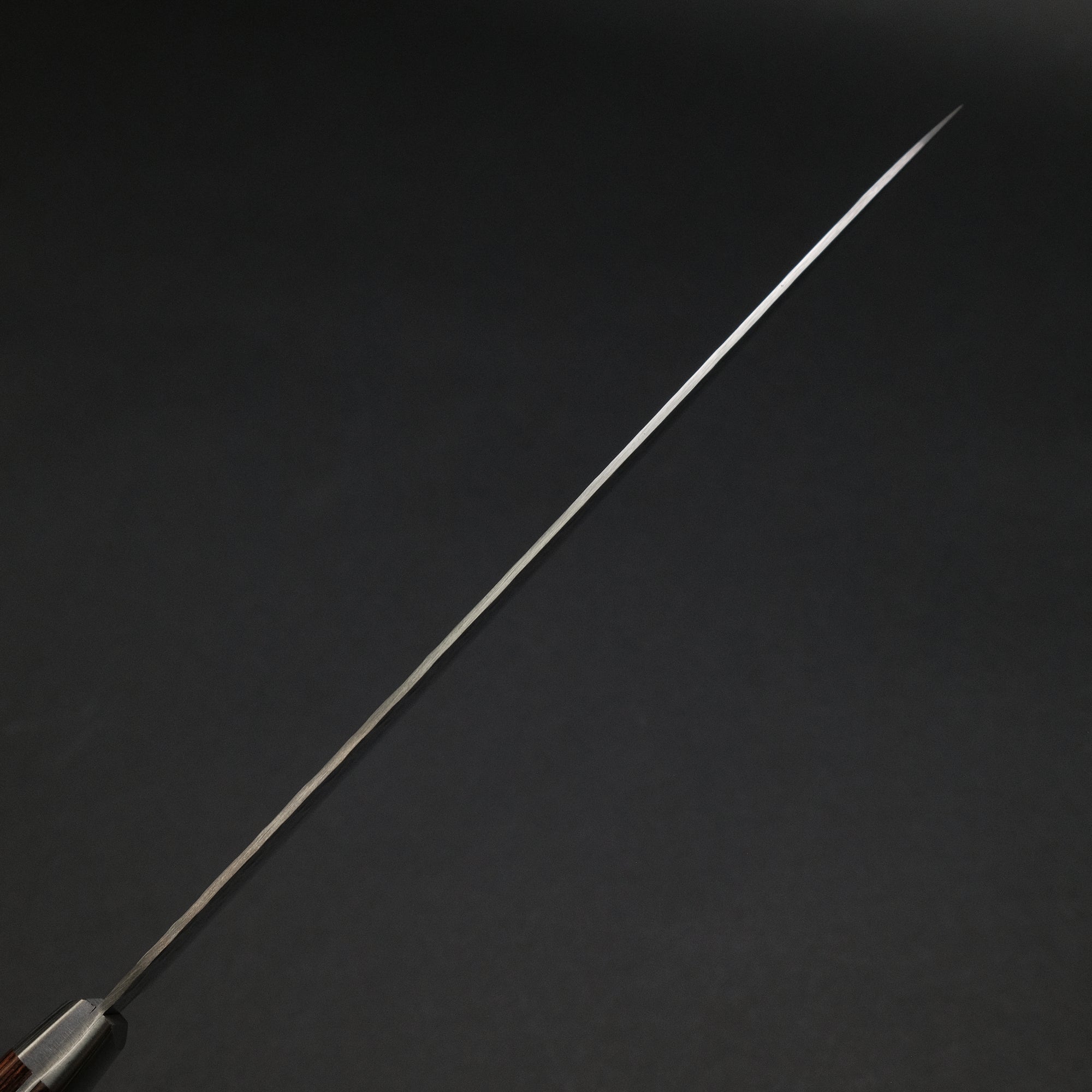 Hitohira HG Tsuchime Damascus Sujihiki 240mm Imitation Mahogany Handle