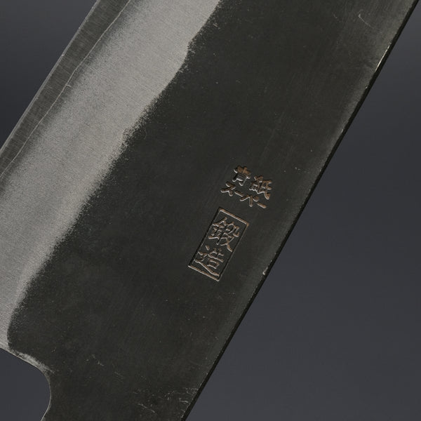 Hitohira Harima Blue Super Stainless Clad Bunka 180mm Walnut Handle