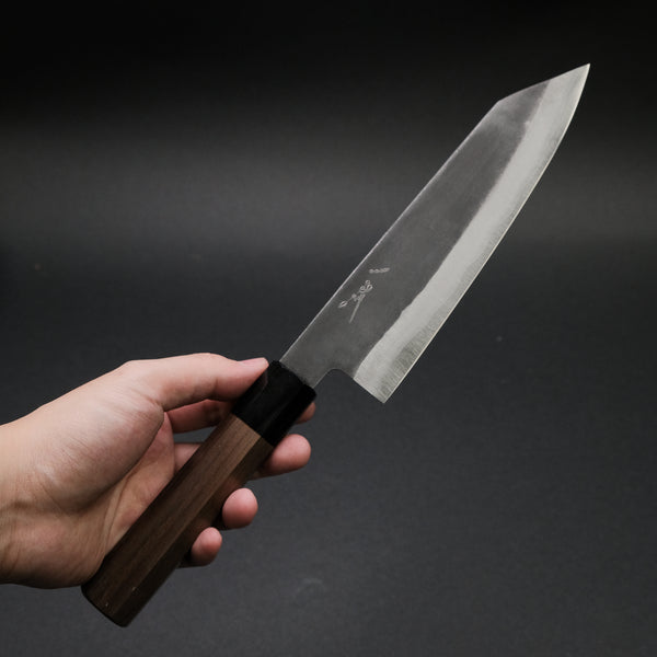 Hitohira Harima Blue Super Stainless Clad Bunka 180mm Walnut Handle