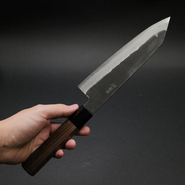 Hitohira Harima Blue Super Stainless Clad Bunka 180mm Walnut Handle