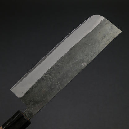 Hitohira Harima Forged Blue Super Stainless Clad Nakiri Walnut Handle