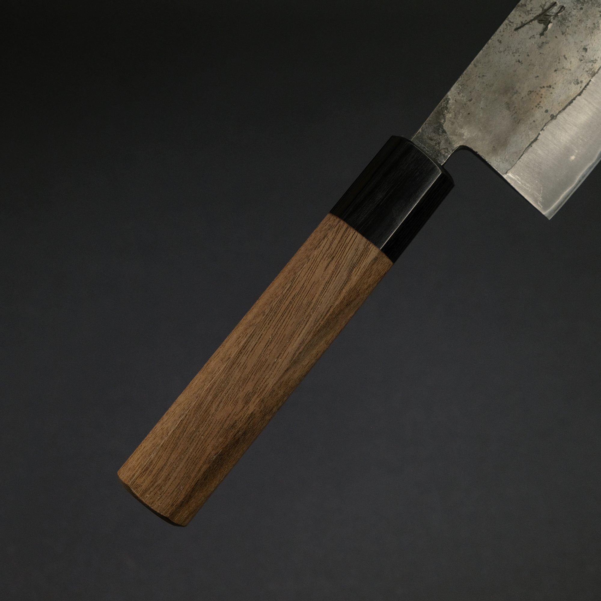 Hitohira Harima Forged Blue Super Stainless Clad Nakiri Walnut Handle