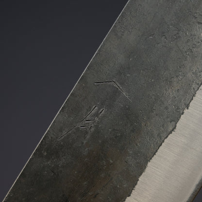 Hitohira Harima Forged Blue Super Stainless Clad Nakiri Walnut Handle