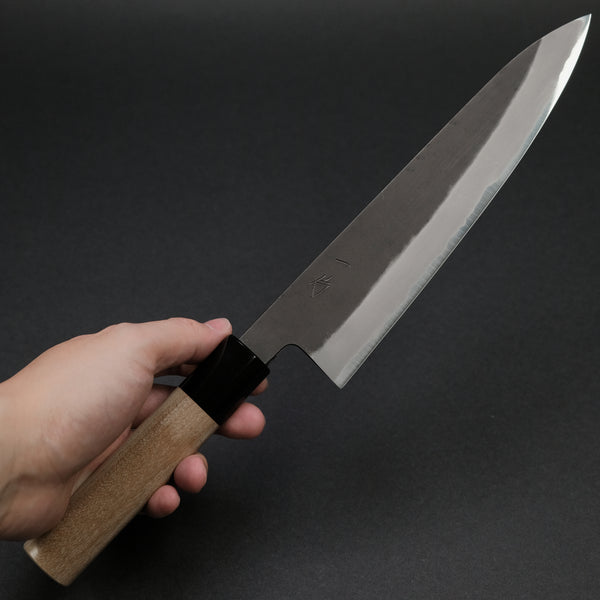 Hitohira Hinode Kurouchi White #2 Stainless Clad Gyuto 210mm Ho Wood Handle