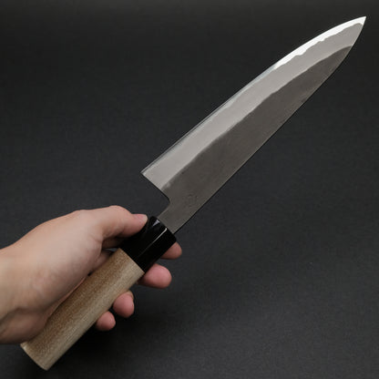 Hitohira Hinode Kurouchi White #2 Stainless Clad Gyuto 210mm Ho Wood Handle
