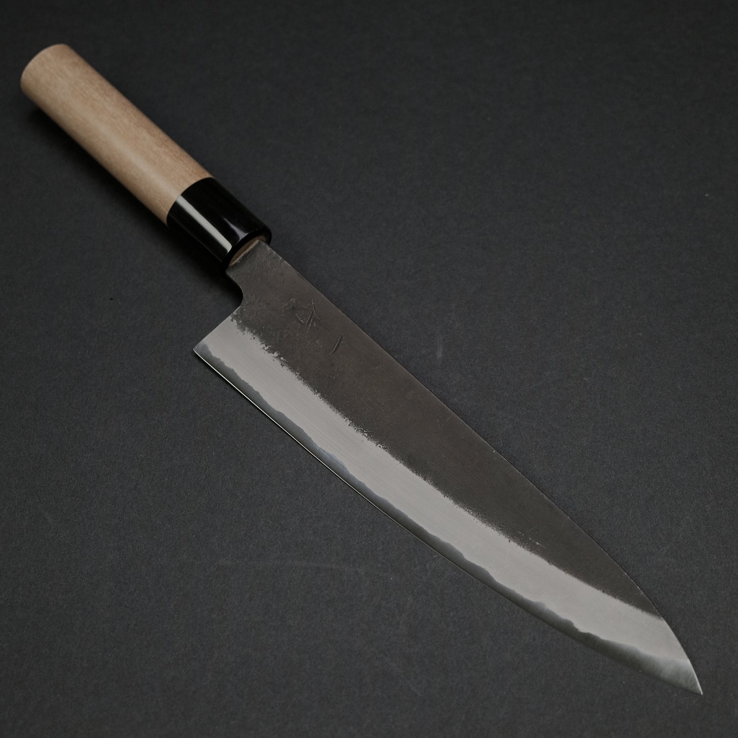 Hitohira Hinode Nashiji White #2 Stainless Clad Gyuto 210mm Ho Wood Handle