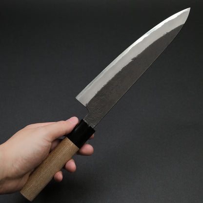 Hitohira Hinode Nashiji White #2 Stainless Clad Gyuto 210mm Ho Wood Handle