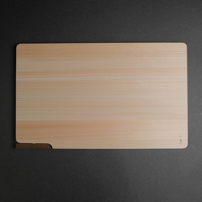 Hitohira Hinoki Thin Cutting Board with Stand (Large)