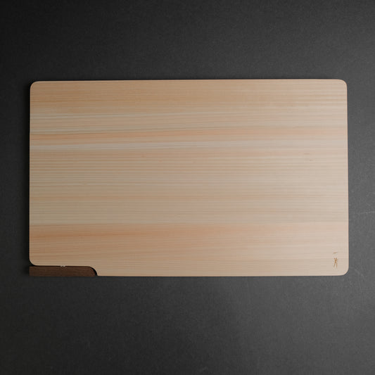 Hitohira Hinoki Thin Cutting Board with Stand (Large)