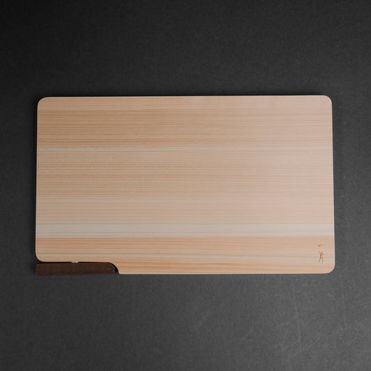 Hitohira Hinoki Thin Cutting Board with Stand (Small)