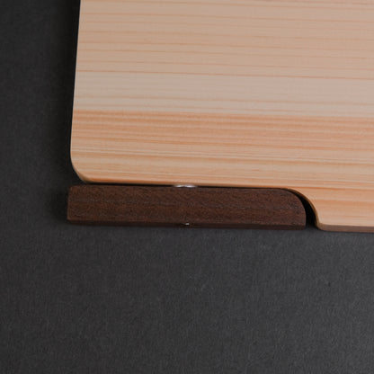Hitohira Hinoki Thin Cutting Board with Stand (Small)