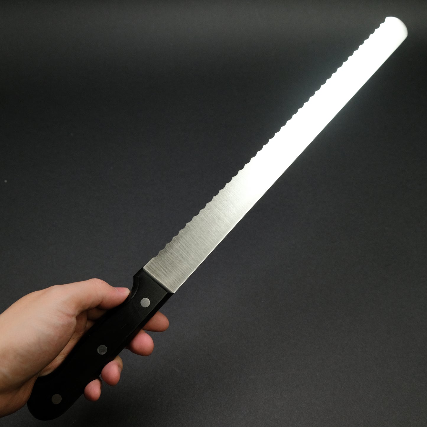 Hitohira Hiragana Bread Knife 300mm Pakka Handle