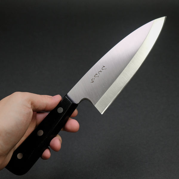 Hitohira Hiragana Deba 150mm Pakka Handle (No Bolster)