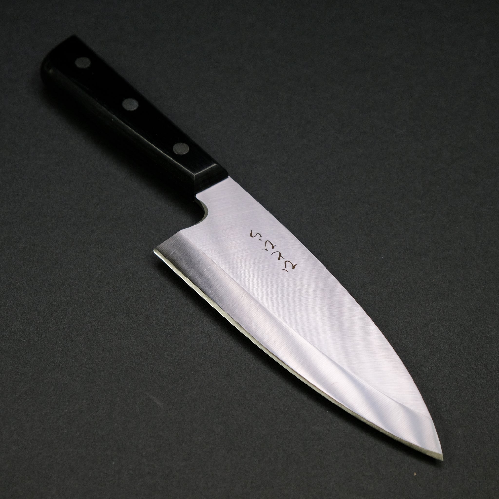 Hitohira Hiragana Deba 150mm Pakka Handle (No Bolster)