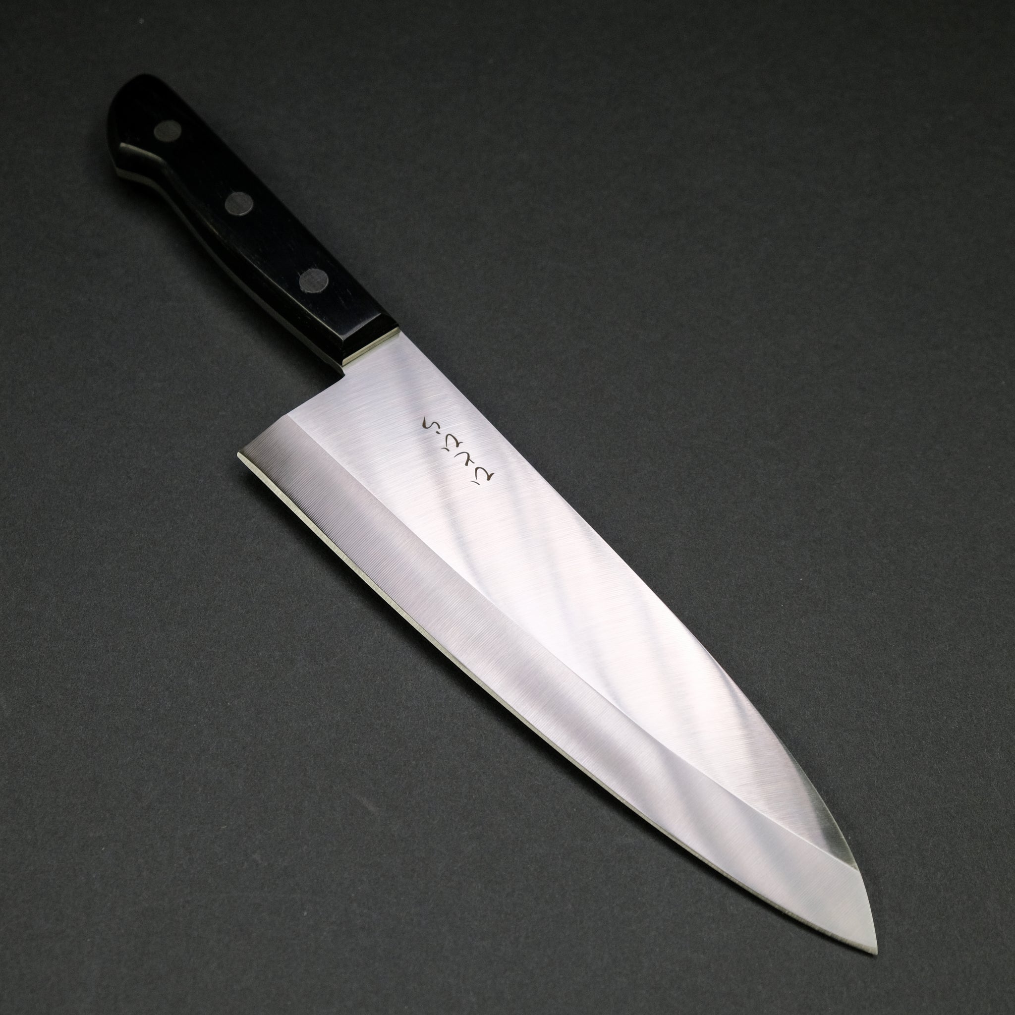 Hitohira Hiragana Deba 210mm Pakka Handle (No Bolster)