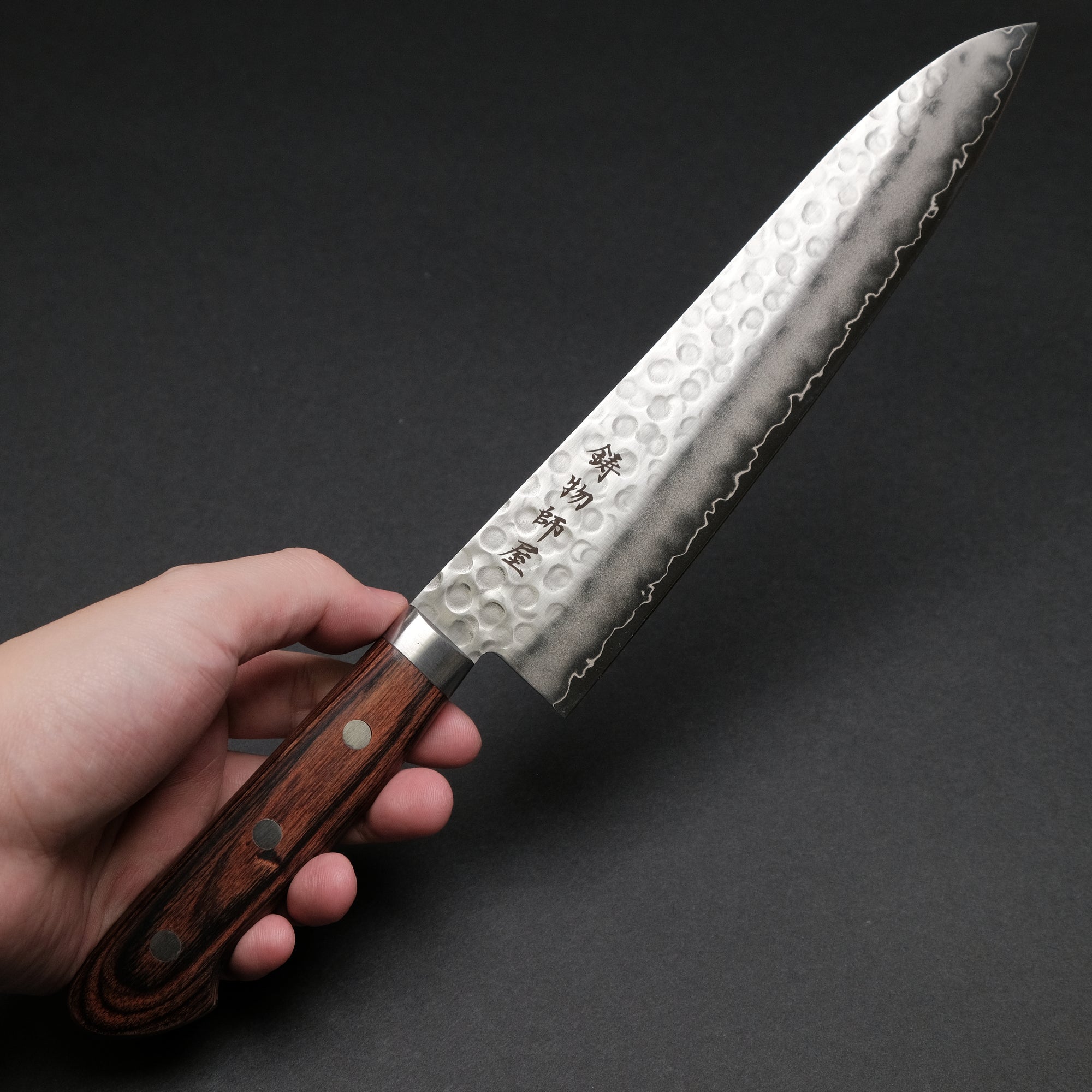 Hitohira Imojiya HG Tsuchime Knife Set (Petty 135mm &amp; Gyuto 210mm)