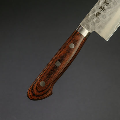 Hitohira Imojiya HG Tsuchime Nakiri 165mm Imitation Mahogany Handle