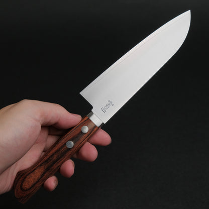 Hitohira Imojiya MZ VG-1 Santoku 145mm Imitation Mahogany Handle (2 Pins)