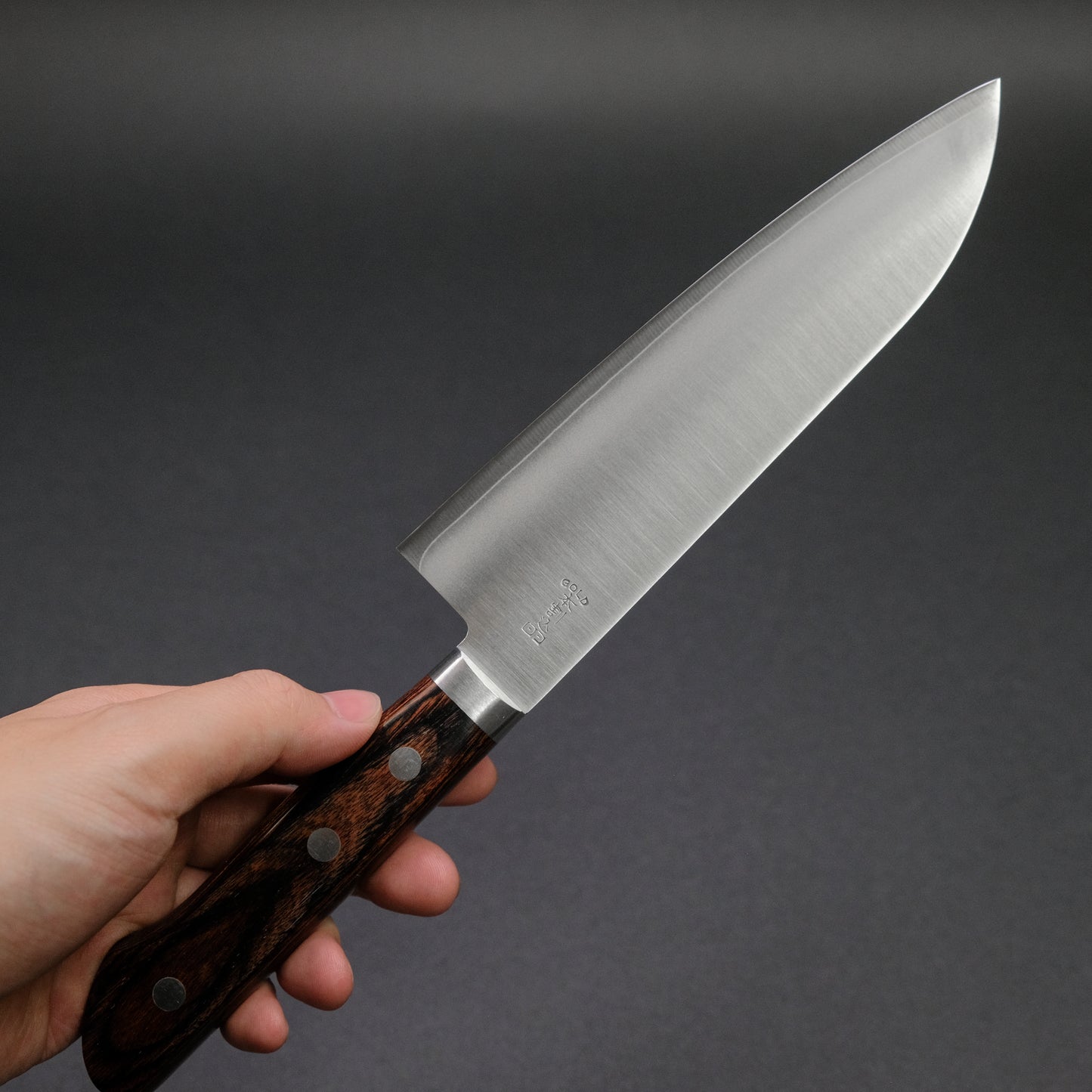 Hitohira Imojiya MZ VG-1 Santoku 165mm Imitation Mahogany Handle