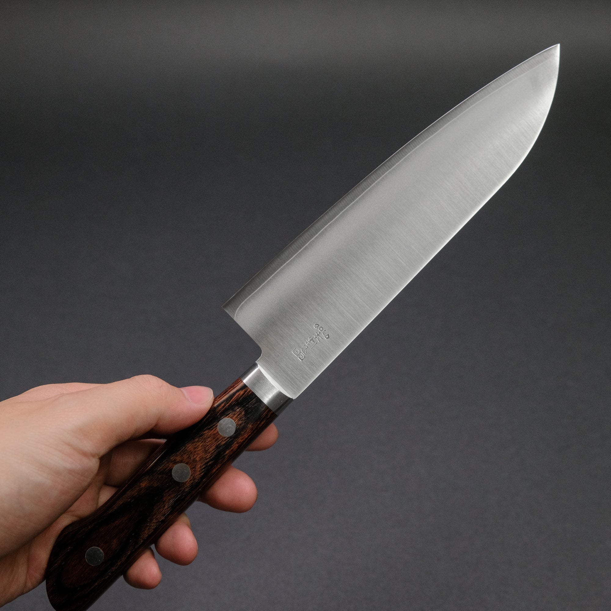 Hitohira Imojiya MZ VG-1 Santoku 165mm Imitation Mahogany Handle