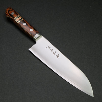 Hitohira Imojiya MZ VG-1 Santoku 165mm Imitation Mahogany Handle