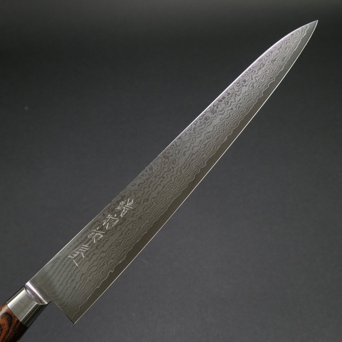 Hitohira Imojiya ST Damascus Sujihiki 270mm Imitation Mahogany Handle