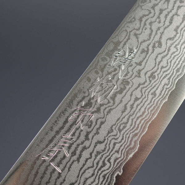 Hitohira Imojiya ST Damascus Sujihiki 270mm Imitation Mahogany Handle