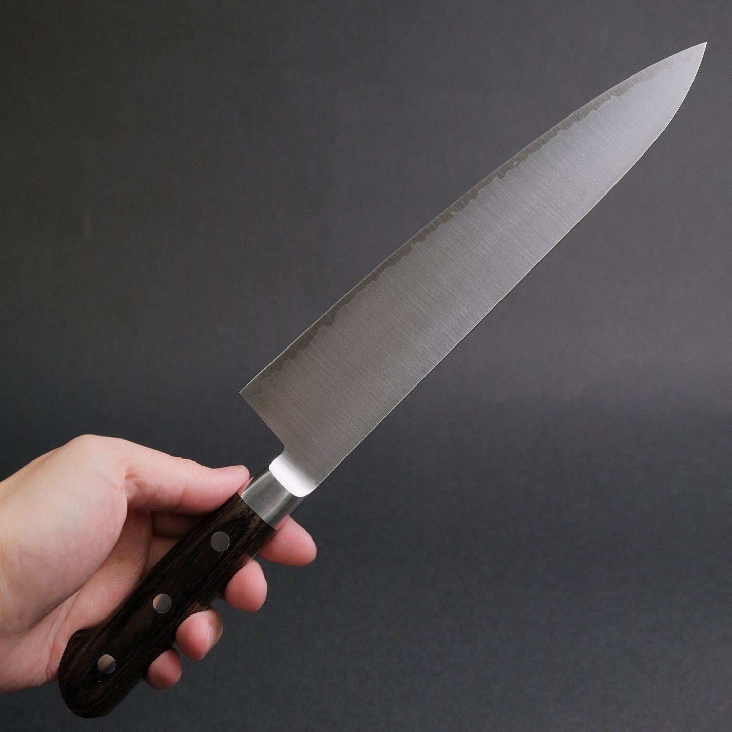 Hitohira Imojiya ST SG2 Gyuto 210mm Brown Pakka Handle