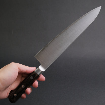 Hitohira Imojiya ST SG2 Gyuto 210mm Brown Pakka Handle