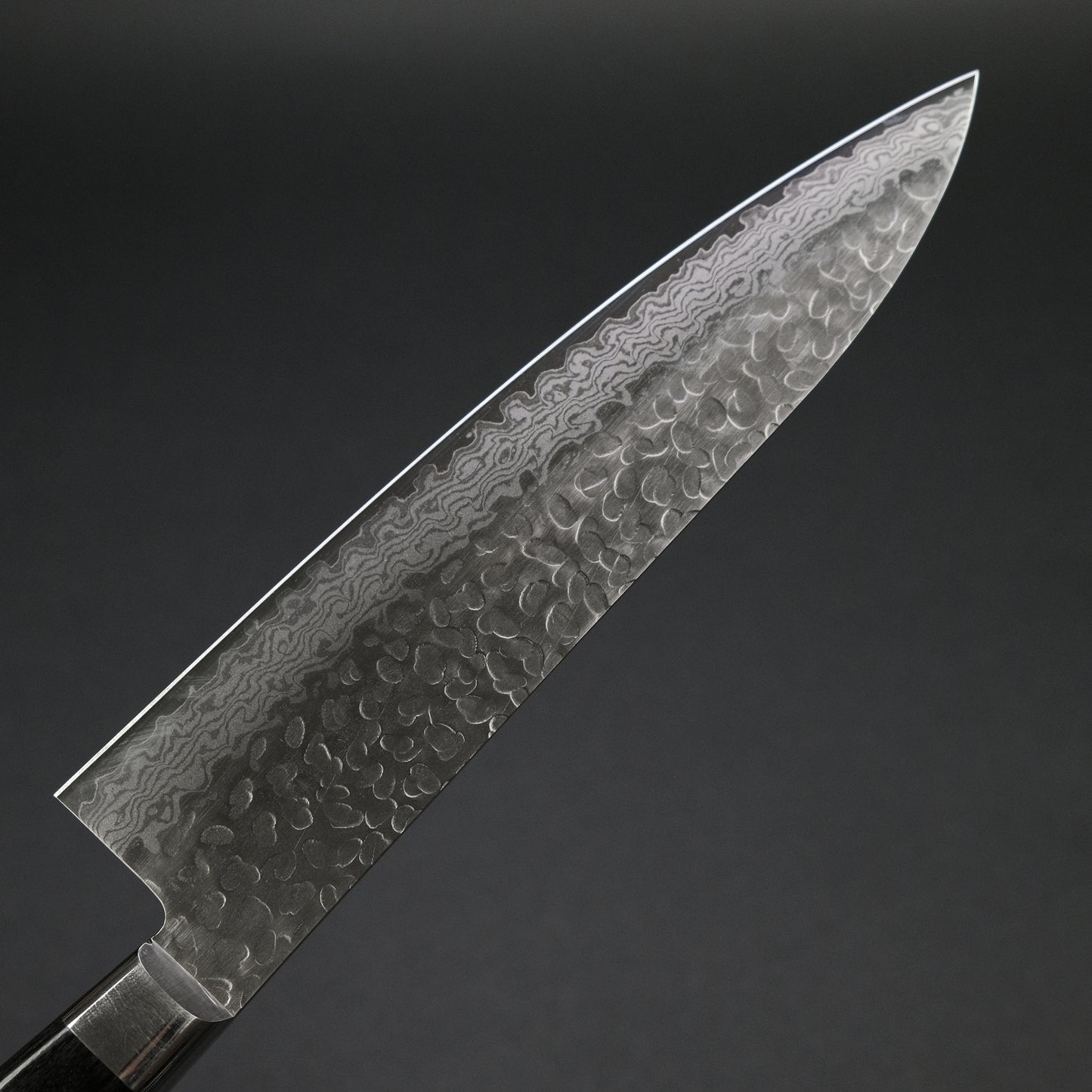 Hitohira Imojiya ST Tsuchime Damascus Gyuto 210mm Pakka Handle (Yo)