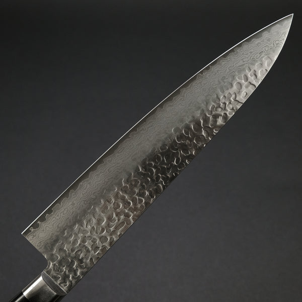 Hitohira Imojiya ST Tsuchime Damascus Gyuto 240mm Pakka Handle (Yo)