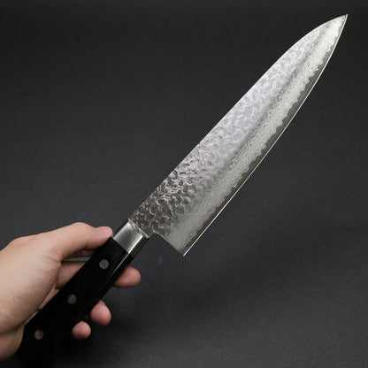 Hitohira Imojiya ST Tsuchime Damascus Gyuto 240mm Pakka Handle (Yo)