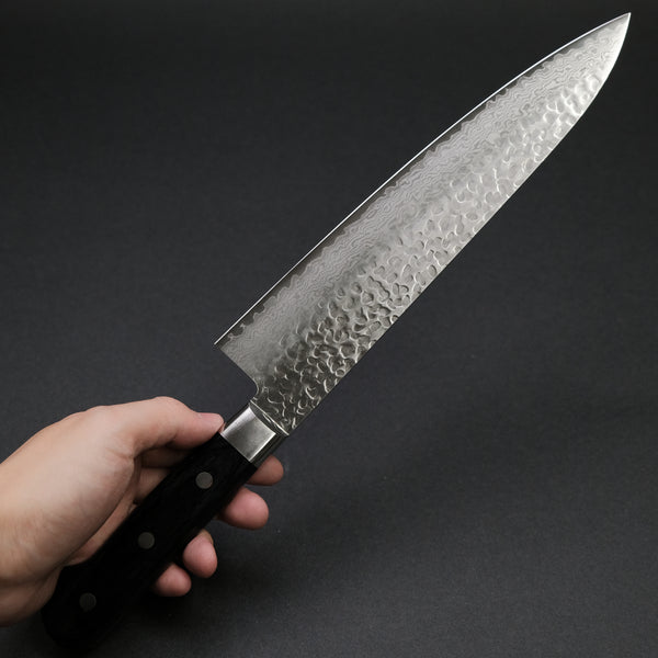 Hitohira Imojiya ST Tsuchime Damascus Gyuto 240mm Pakka Handle (Yo)