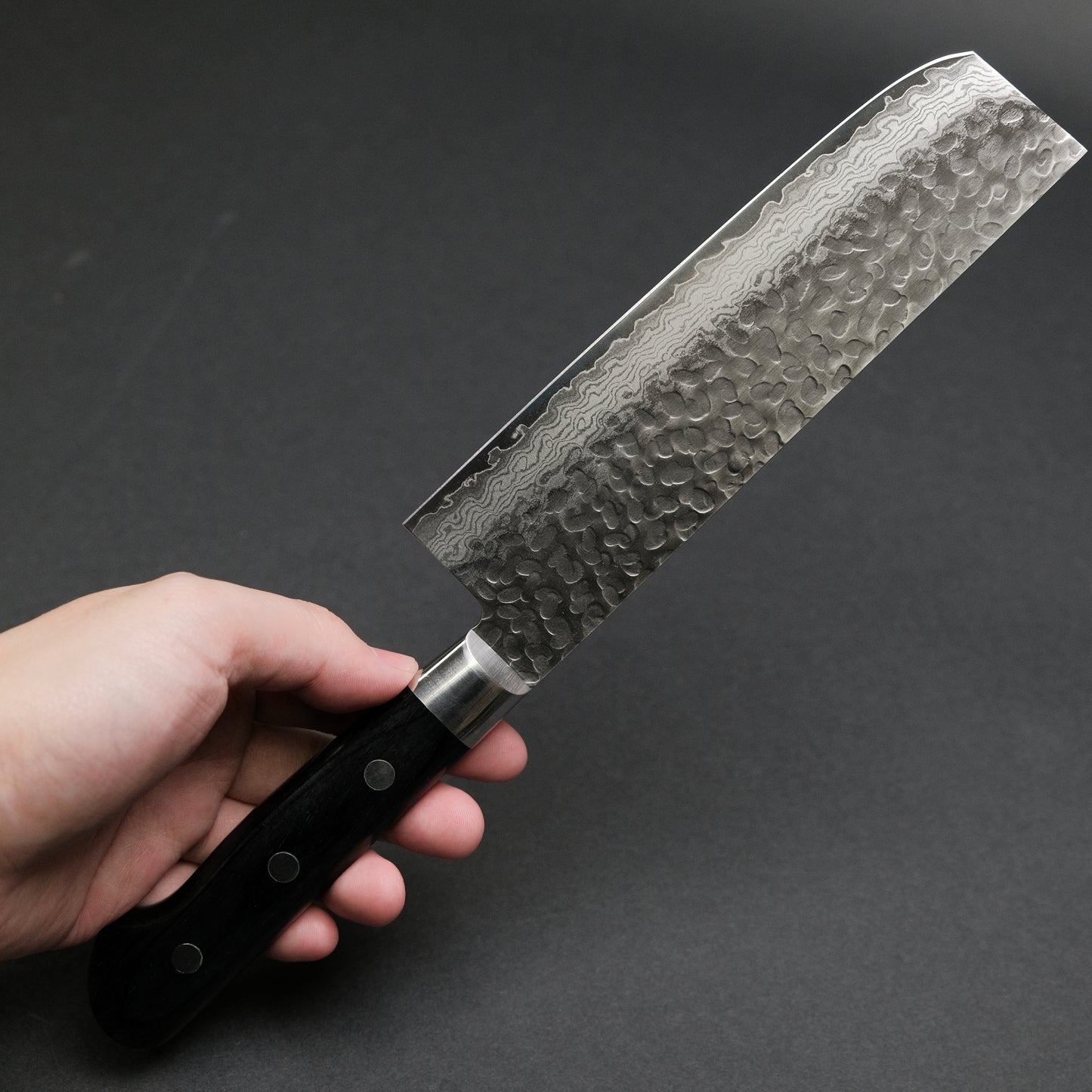 Hitohira Imojiya ST Tsuchime Damascus Nakiri Pakka Handle (Yo)