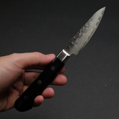 Hitohira Imojiya ST Tsuchime Damascus Paring Pakka Handle (Yo)