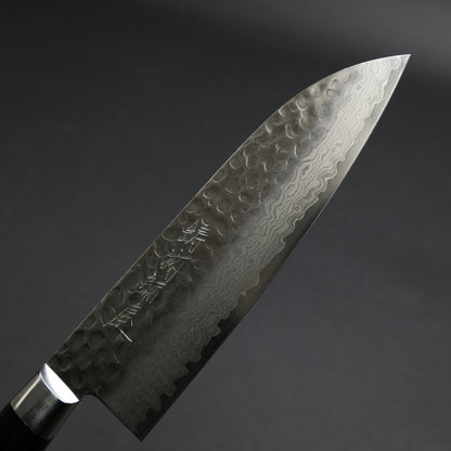 Hitohira Imojiya ST Tsuchime Damascus Santoku Pakka Handle (Yo)