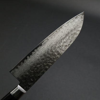 Hitohira Imojiya ST Tsuchime Damascus Santoku Pakka Handle (Yo)