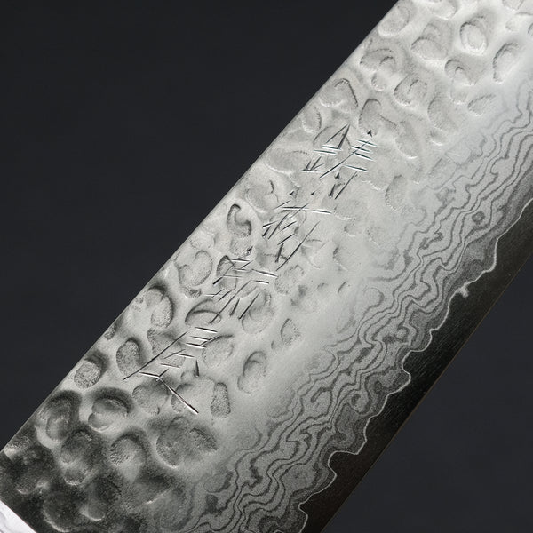 Hitohira Imojiya ST Tsuchime Damascus Santoku Pakka Handle (Yo)
