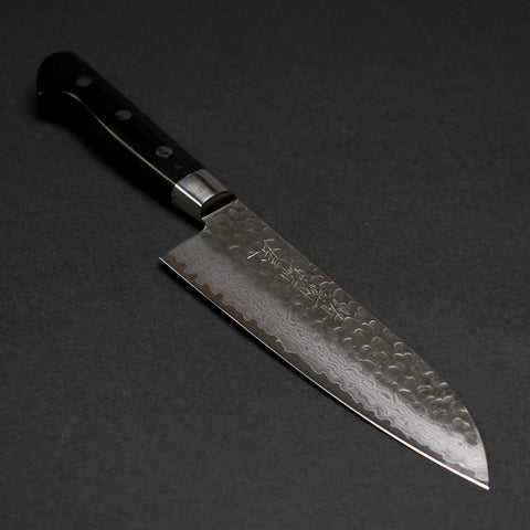 Hitohira Imojiya ST Tsuchime Damascus Santoku Pakka Handle (Yo)