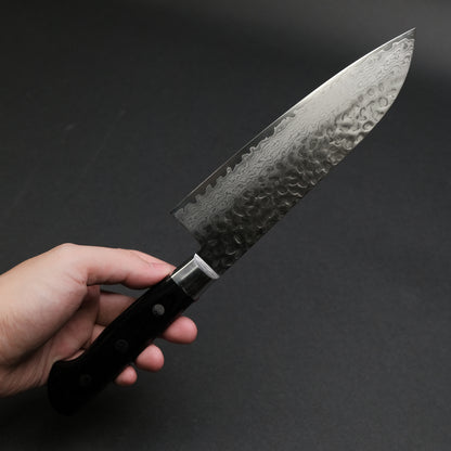 Hitohira Imojiya ST Tsuchime Damascus Santoku Pakka Handle (Yo)