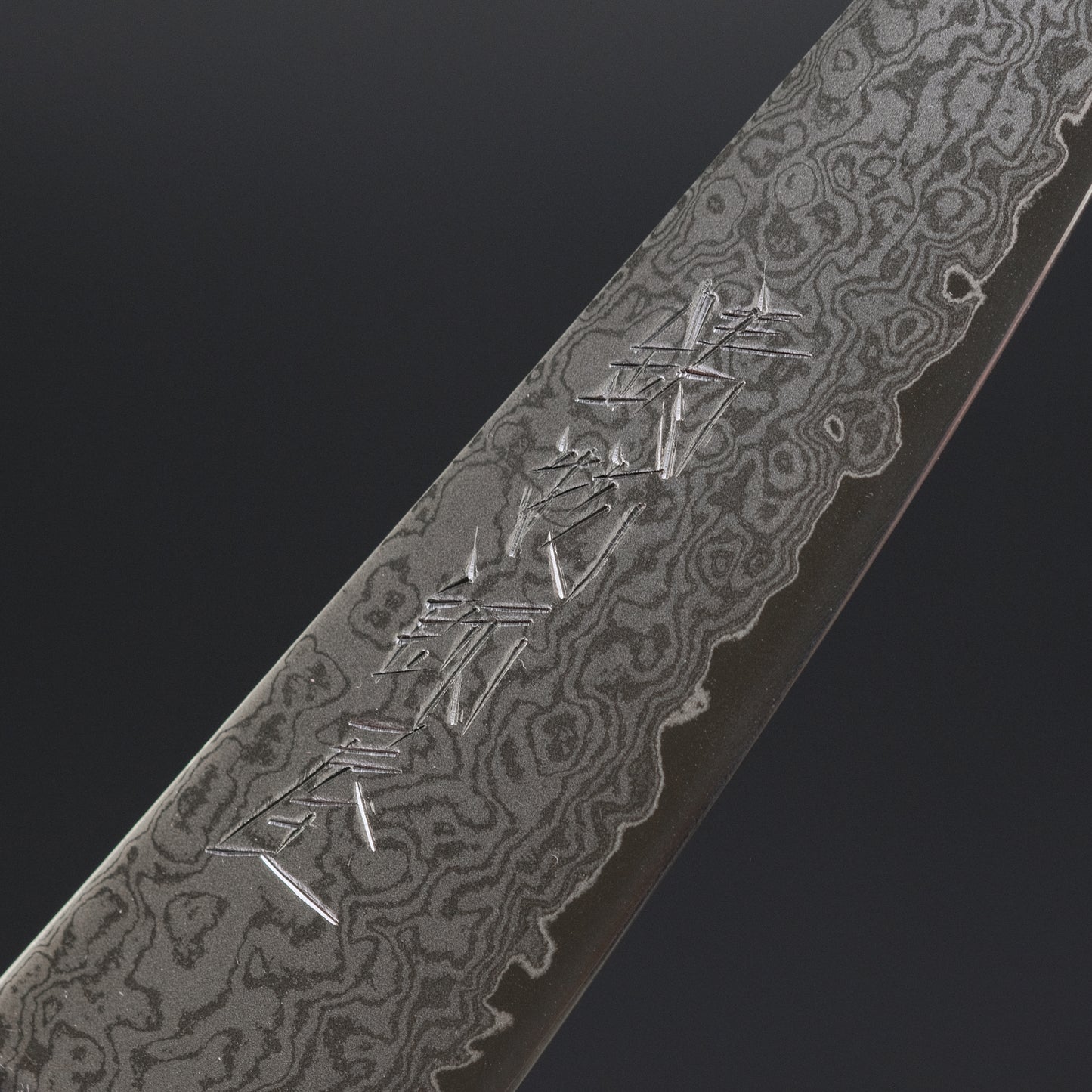 Hitohira Imojiya TH Damascus Paring 105mm Pakka Handle (Red)