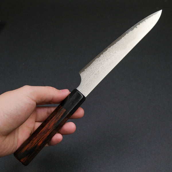 Hitohira Imojiya TH Damascus Petty 150mm Pakka Handle (Red)
