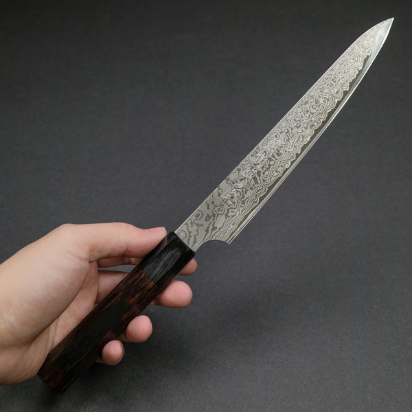 Hitohira Imojiya TH Damascus Petty 180mm Pakka Handle (Red)
