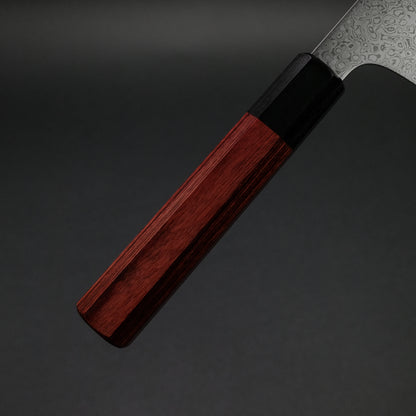 Hitohira Imojiya TH Damascus Santoku 180mm Pakka Handle (Red)