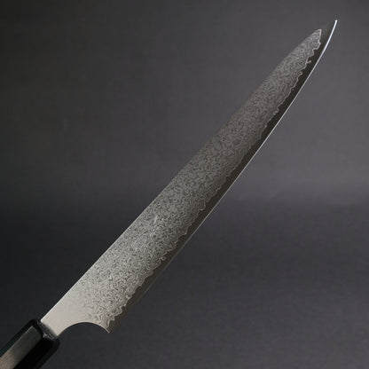 Hitohira Imojiya TH Damascus Sujihiki 270mm Pakka Handle (Red)