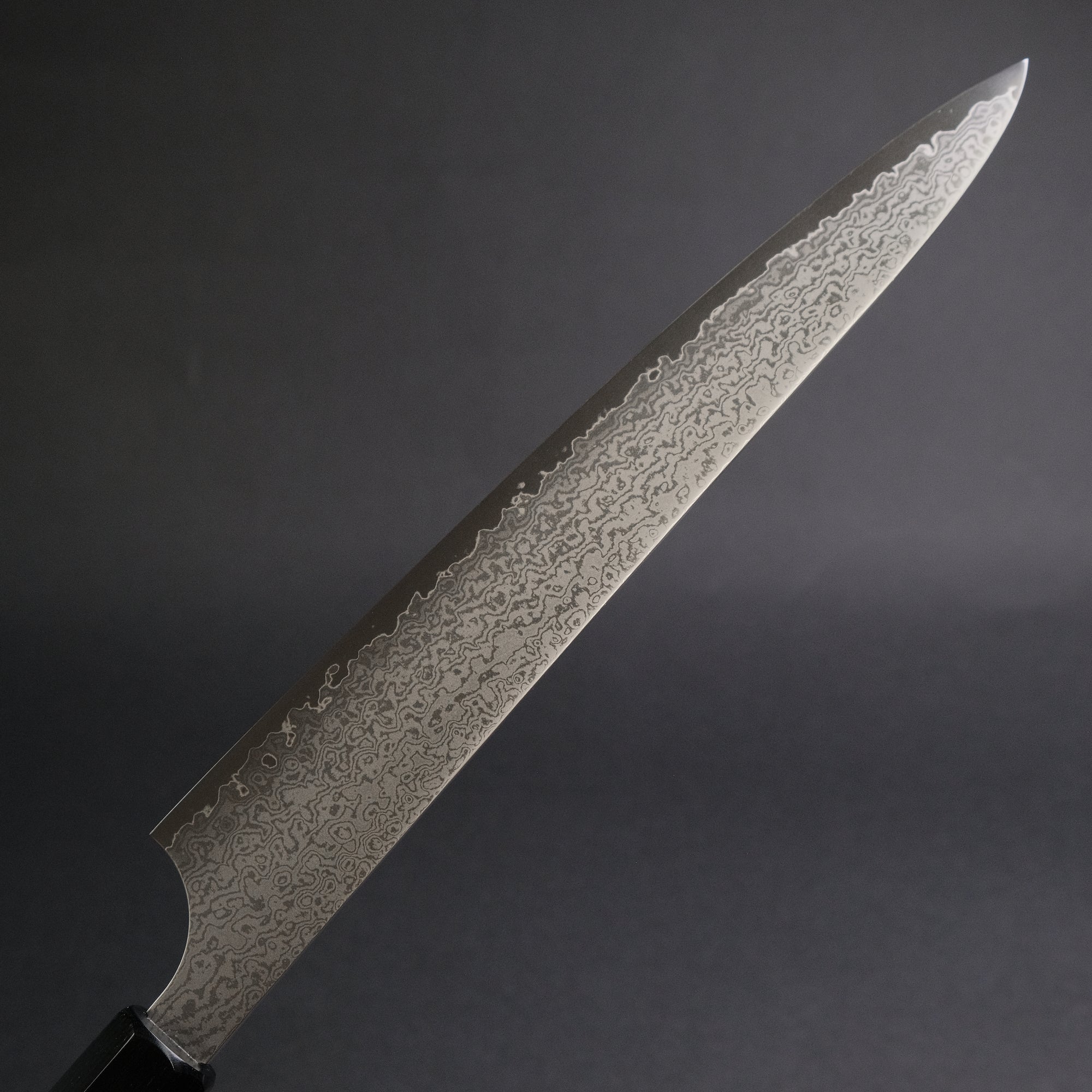 Hitohira Imojiya TH Damascus Sujihiki 270mm Pakka Handle (Red)