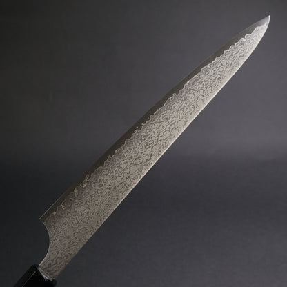 Hitohira Imojiya TH Damascus Sujihiki 270mm Pakka Handle (Red)